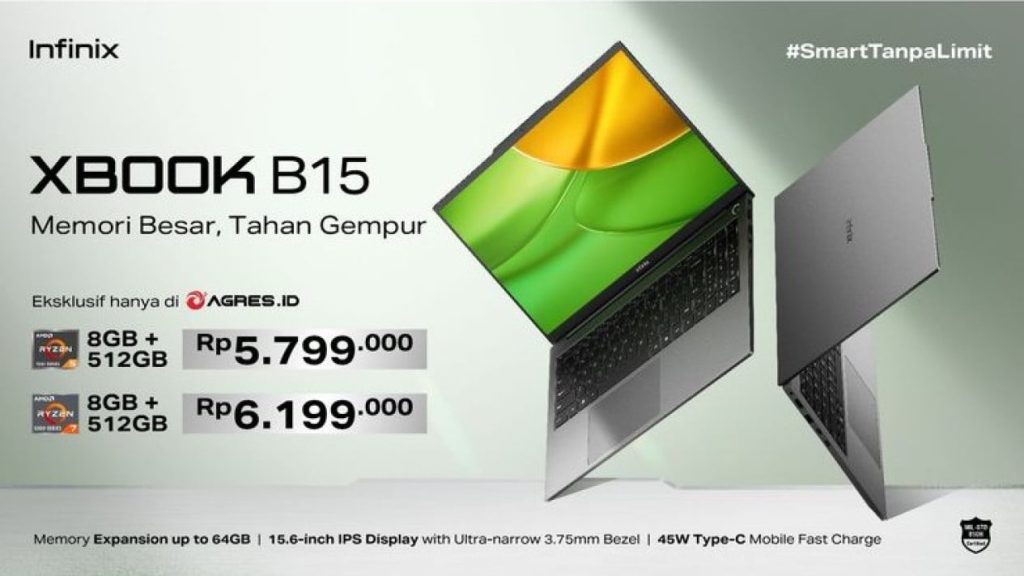 680b79beedaa7 Laptop Infinix Xbook B15 Dengan Ryzen 5 Dan 7 Harga Mulai Rp 5 Jutaan