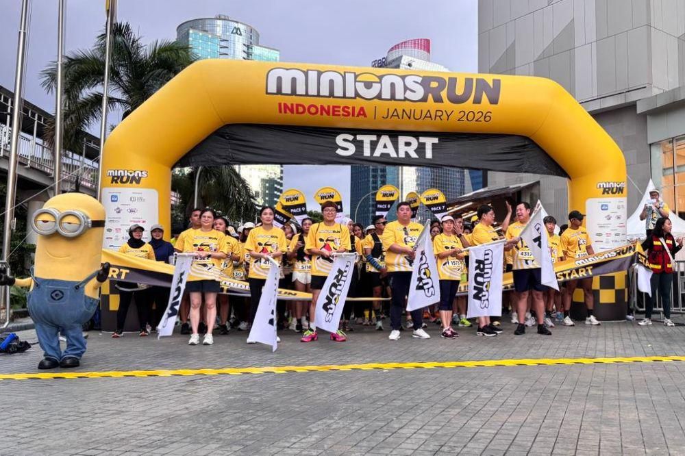 Lari menyenangkan ala Minions, ajak remaja dan keluarga hidup aktif Aa1u1s2b