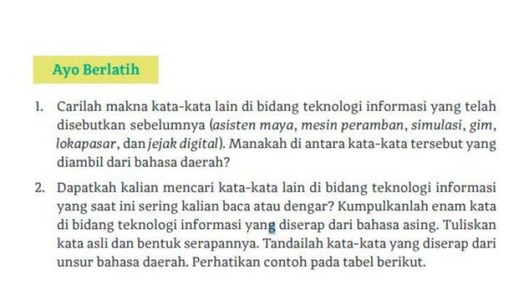 Kunci Jawaban Bahasa Indonesia Kelas 12 Halaman 87 Kurikulum Merdeka