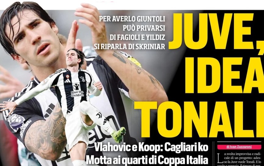 Rumor Transfer Liga Italia, Tonali Jadi Incaran Utama Juventus Tonali Cover Juve