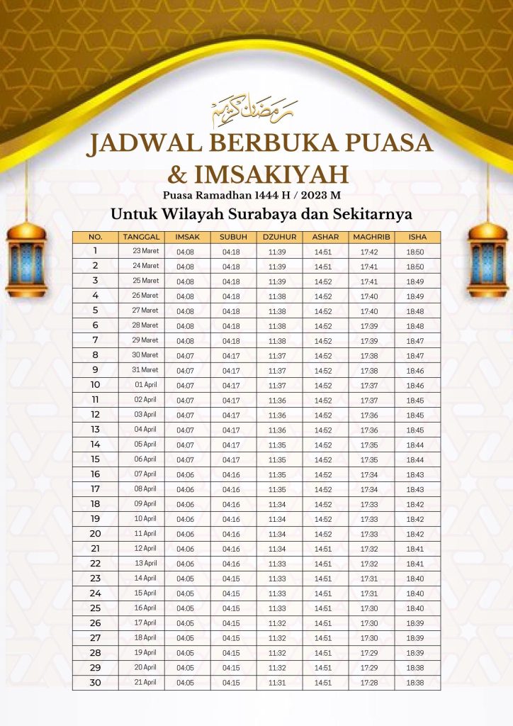 Waktu Berbuka Puasa 23 Februari 2026 di Samarinda, Ramadan 1447 H