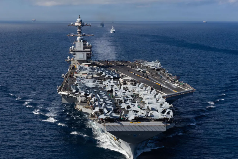 Tekan Iran, Kapal Induk AS USS Gerald Ford Berangkat ke Timur Tengah