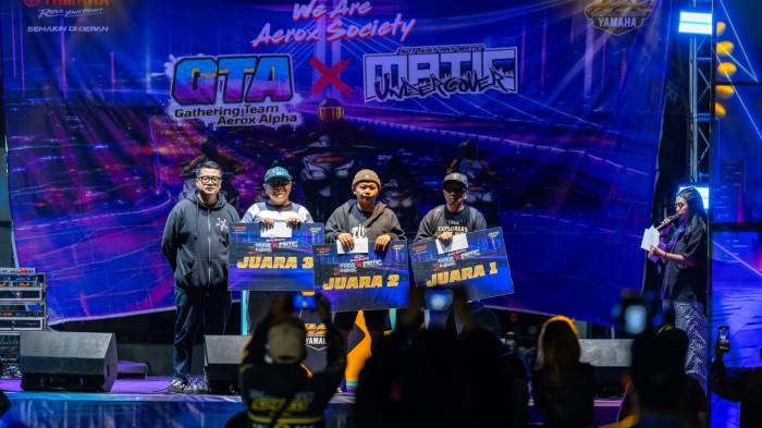 AEROX kembali berkumpul, biker dan modifikasi membanjiri jalanan Bandung dan Surabaya