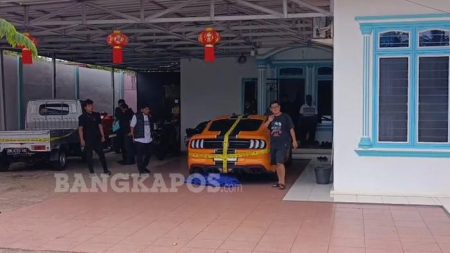 Harga mobil mewah Ford Mustang yang disita di rumah bos timah Asui di Bangka Selatan