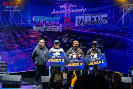 Bandung dan Surabaya Disesaki Bikers dan Modifikator di Gathering Team Aerox