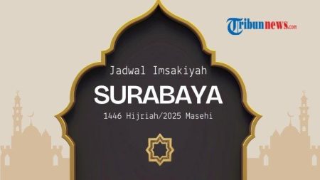 Jadwal Imsak Surabaya 19 Februari 2026: Imsak Pukul 04.07 WIB