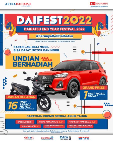 Auto Day Rayakan 8 Tahun, Program 8AHAGIA Hadirkan Promo Spesial F Daihatsu