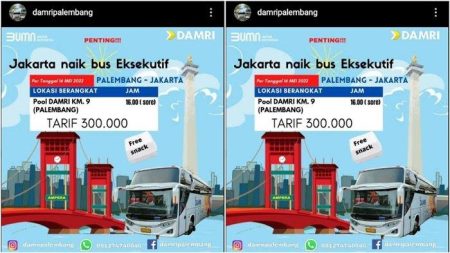 Jadwal perjalanan Jambi-Palembang, harga tiket Rp175-675 ribu Jadwal Damri Palembang Jakarta Bus Eksekutif Tiket Rp 300 Ribu