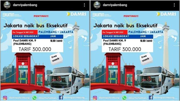 Jadwal perjalanan Jambi-Palembang, harga tiket Rp175-675 ribu Jadwal Damri Palembang Jakarta Bus Eksekutif Tiket Rp 300 Ribu