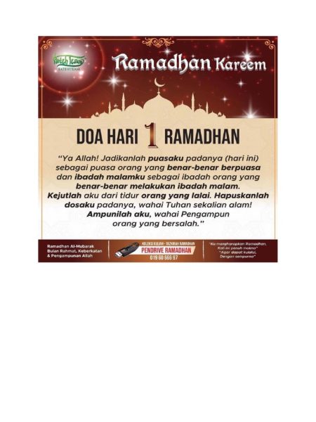 Doa Harian 10 Hari Kedua Ramadan, Lengkap dengan Amalan yang Dianjurkan