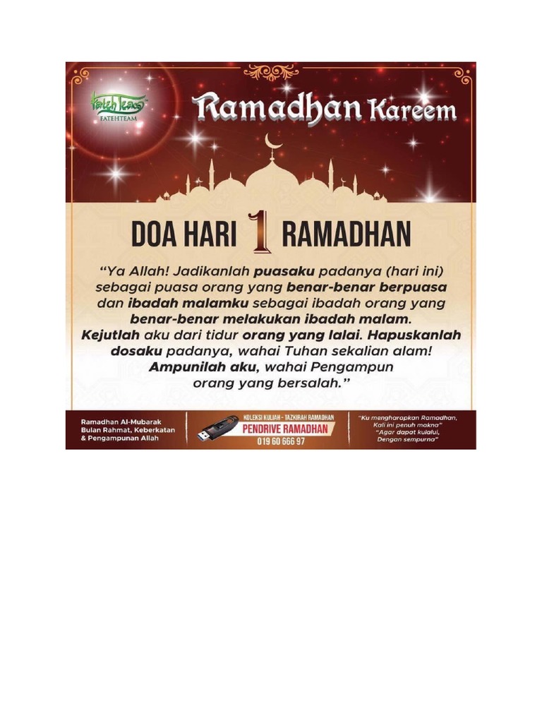 Doa Harian 10 Hari Kedua Ramadan, Lengkap dengan Amalan yang Dianjurkan