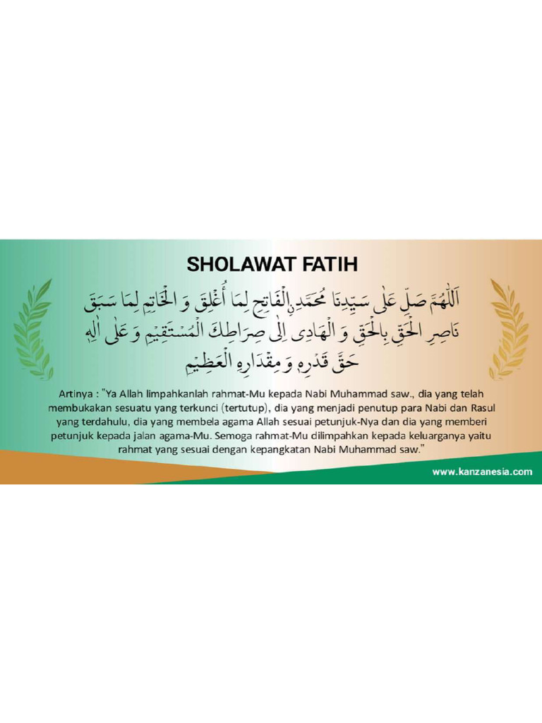 Sholawat Fatih Asli dan Artinya Lengkap dengan Manfaatnya