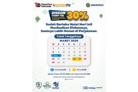 Cek diskon tol Lebaran 2026, jadwal dan syarat lengkap!