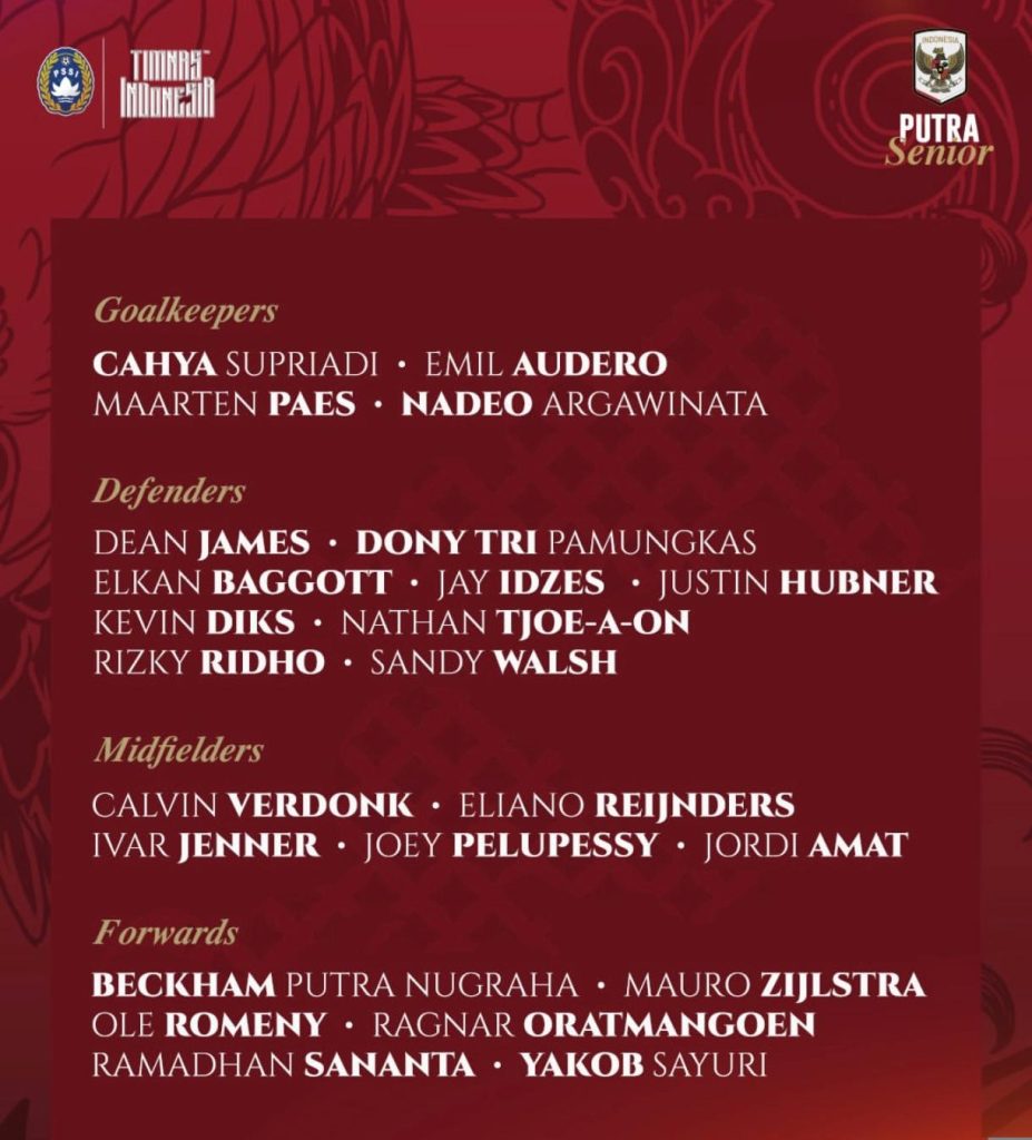 Timnas Indonesia Siap Tampil di FIFA Series 2026 dengan Elkan Baggot