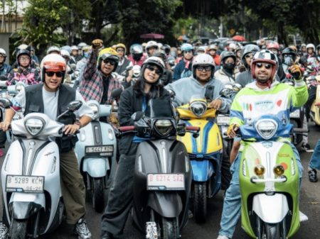 Nyentrik! Grand Filano Hybrid Jadi Skutik Urban Rally 80-an ala Anak Muda Kalcer