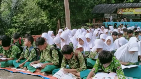79 Anak Ikuti Workshop Mewarnai di Kampung Ramadan Gada Membaca Ciamis, Belajar Seni dan Literasi