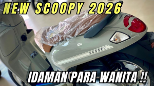 Honda Scoopy 2026 Warna Mint Tampil Lebih Segar dan Elegan dengan Fitur Charger Type C Modern
