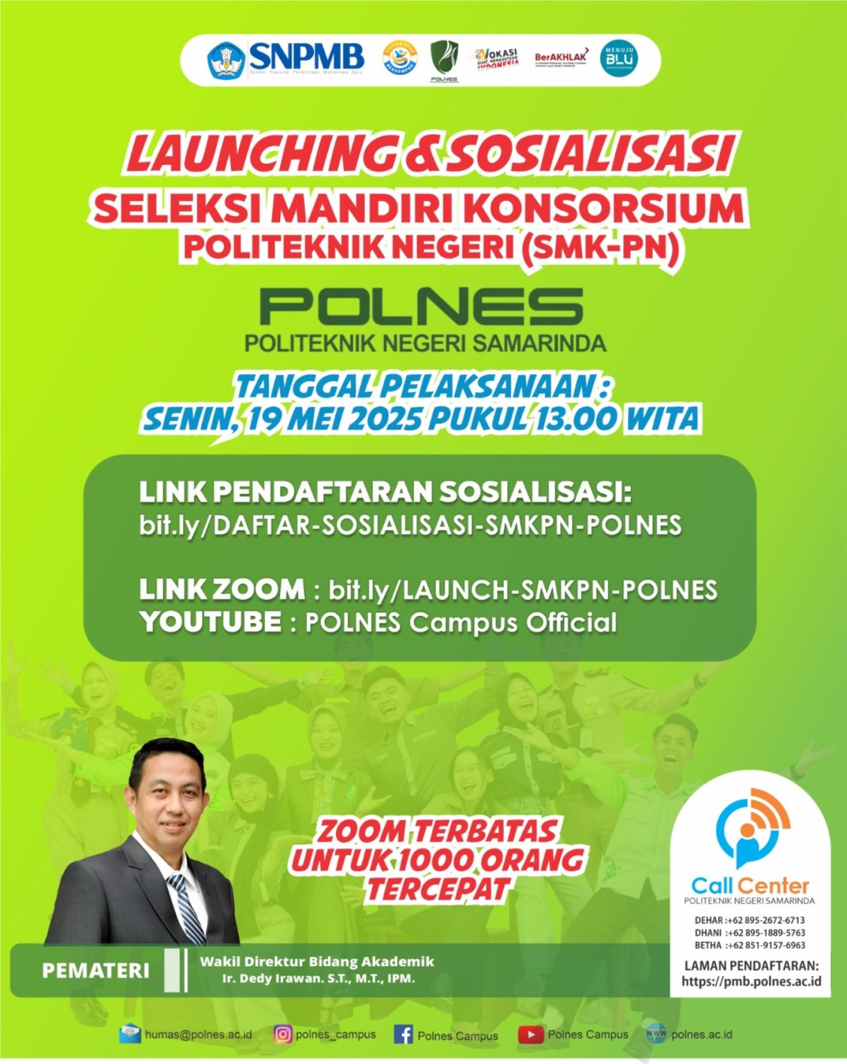 Cara Mendaftar Seleksi Mandiri Konsorsium Politeknik Negeri Samarinda 2026 dan Biaya Pendaftaran
