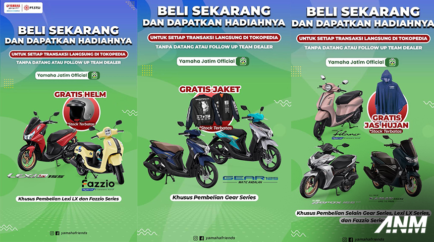 Motor habis dipakai mudik? Yamaha STSJ hadirkan promo spesial, April hemat, diskon suku cadang asli