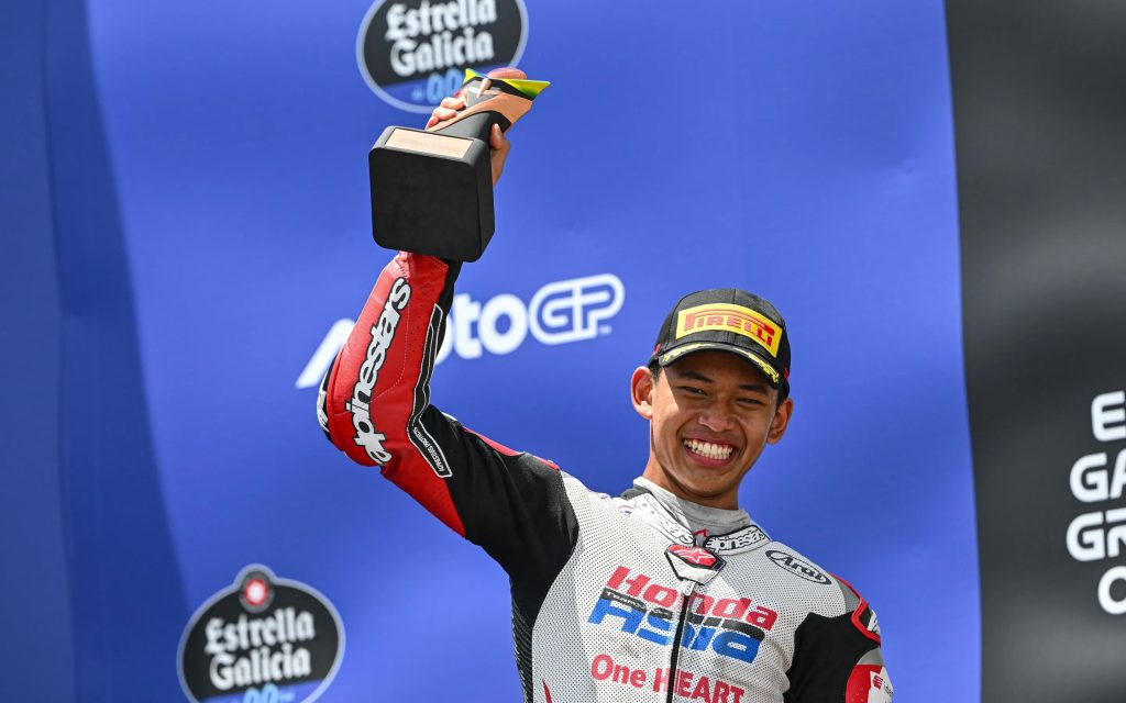 Ulasan hebat Veda Ega Pratama di Moto3: Kecelakaan di AS, rekor di Jerez, dan sejarah di Brasil
